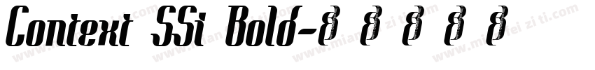 Context SSi Bold字体转换
